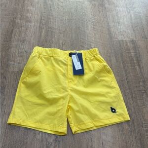 Kids Yellow Casual Swim Shorts
